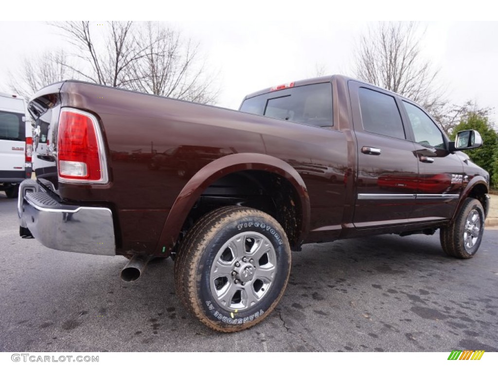 2015 2500 Laramie Crew Cab 4x4 - Western Brown / Canyon Brown/Light Frost Beige photo #3