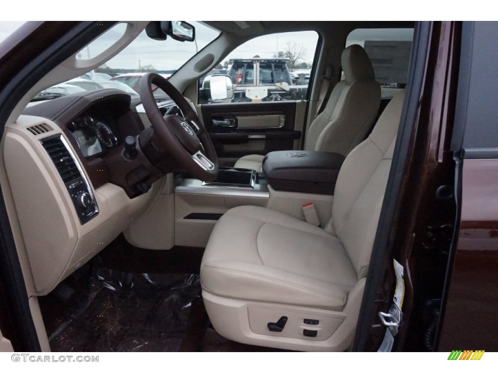 2015 2500 Laramie Crew Cab 4x4 - Western Brown / Canyon Brown/Light Frost Beige photo #7