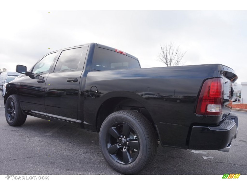 Black 2015 Ram 1500 Express Crew Cab Exterior Photo #100296384