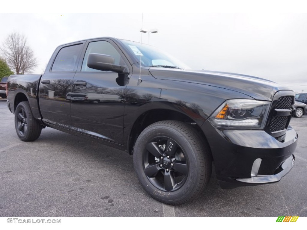 2015 1500 Express Crew Cab - Black / Black/Diesel Gray photo #4