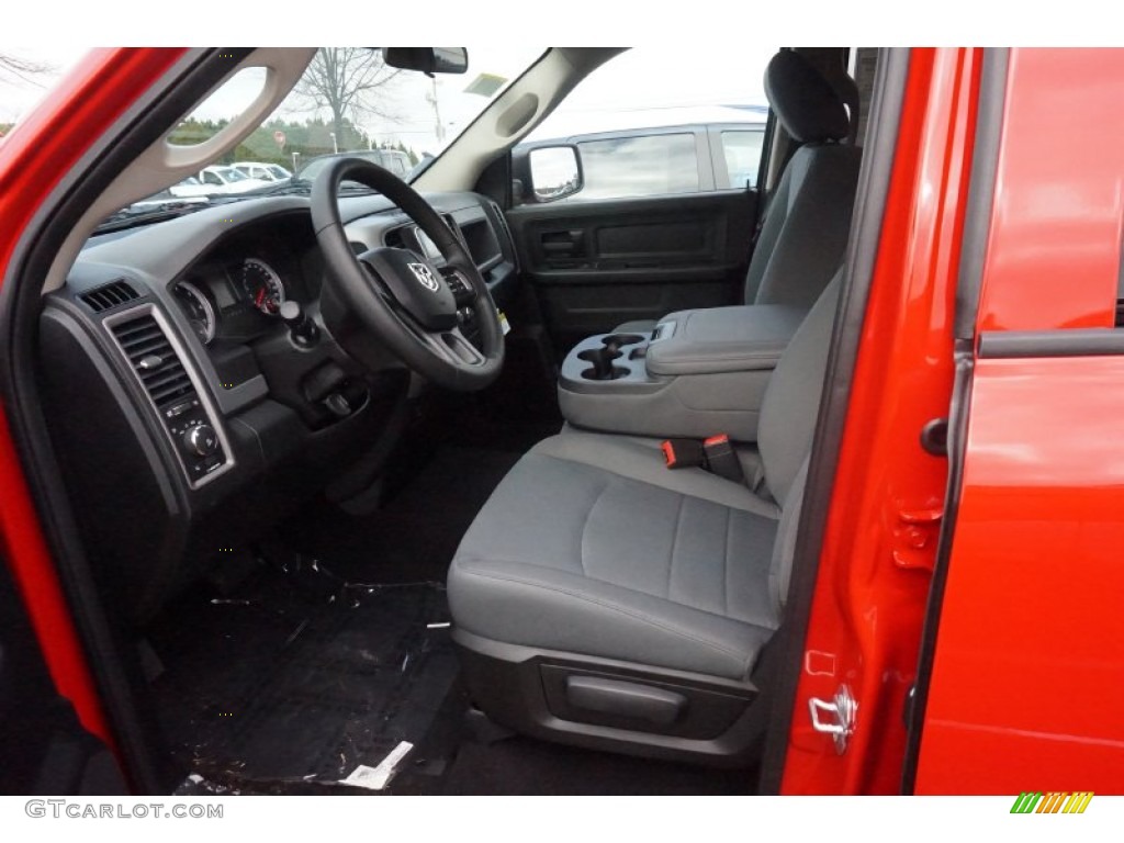 2015 1500 Express Quad Cab 4x4 - Flame Red / Black/Diesel Gray photo #7