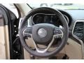 Black/Light Frost Beige Steering Wheel Photo for 2015 Jeep Grand Cherokee #100296867