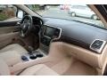 Black/Light Frost Beige 2015 Jeep Grand Cherokee Overland 4x4 Dashboard