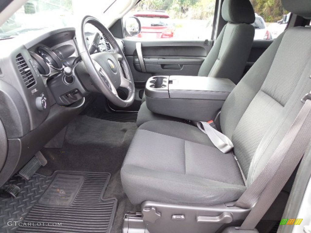 Ebony Interior 2012 Chevrolet Silverado 1500 LT Extended Cab Photo #100297239