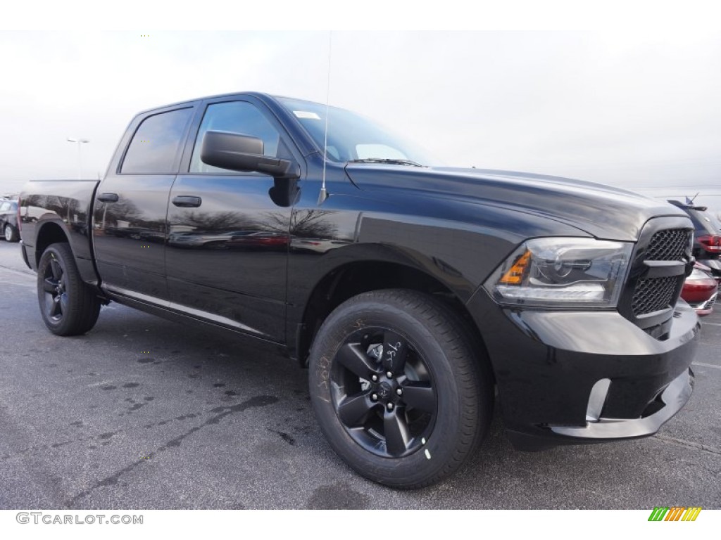 2015 1500 Express Crew Cab - Black / Black/Diesel Gray photo #4