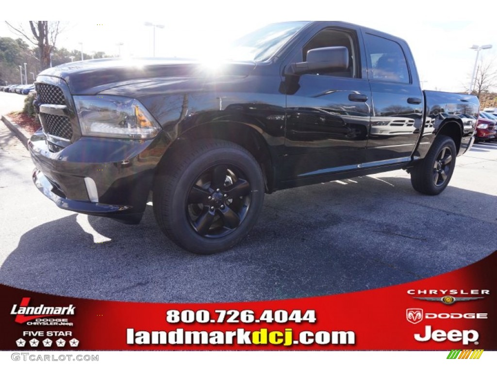 2015 1500 Express Crew Cab - Black / Black/Diesel Gray photo #1