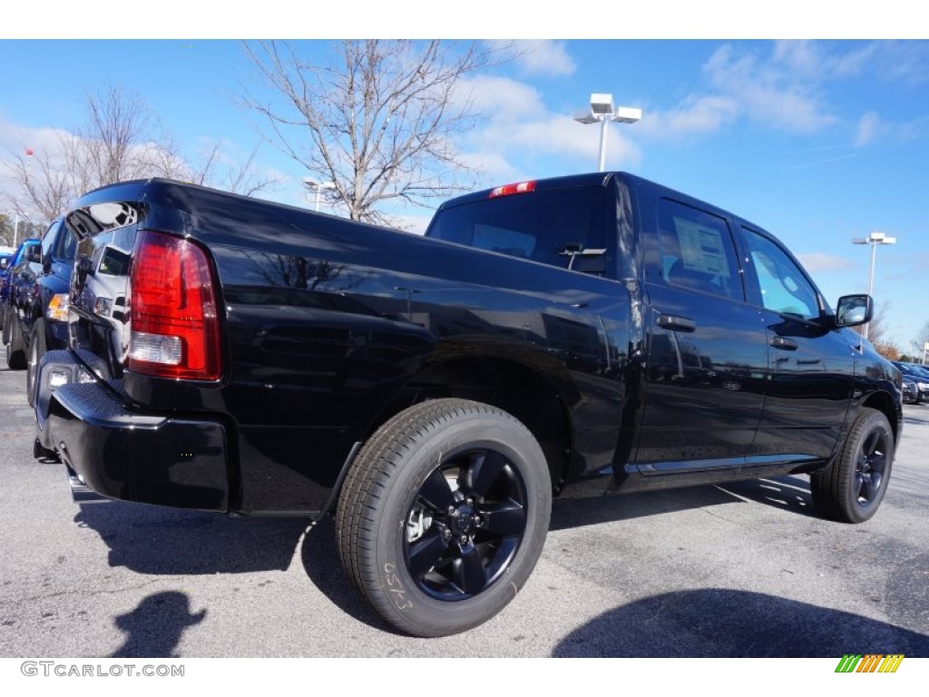 2015 1500 Express Crew Cab - Black / Black/Diesel Gray photo #3