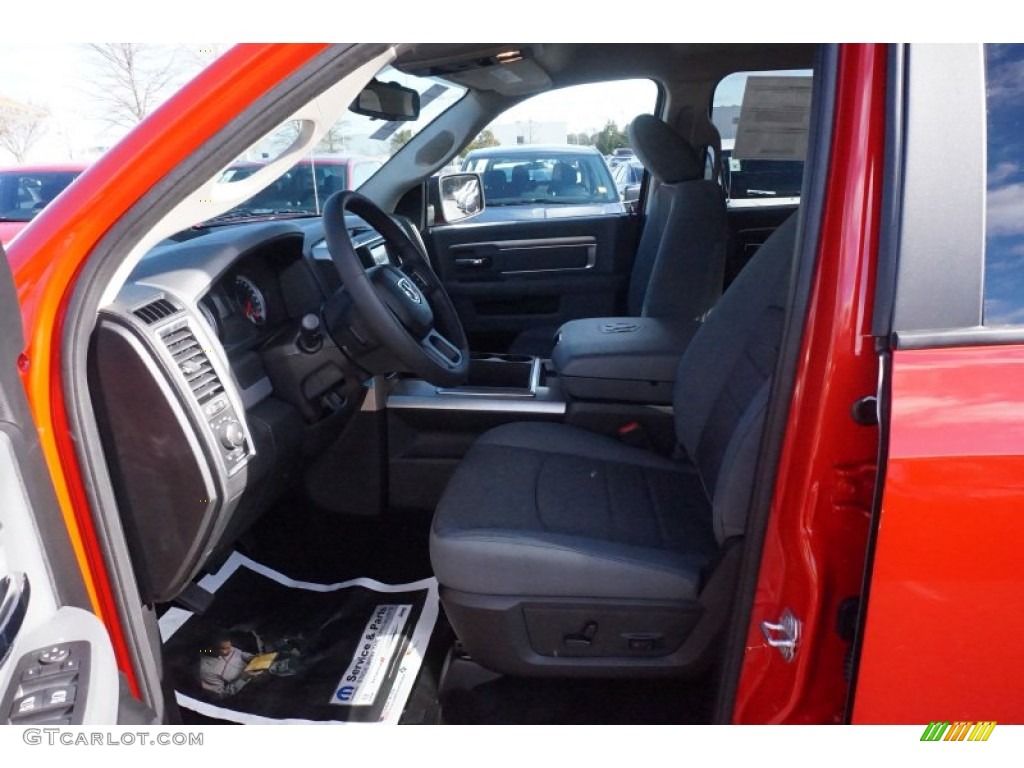 2015 1500 Big Horn Quad Cab - Flame Red / Black/Diesel Gray photo #7