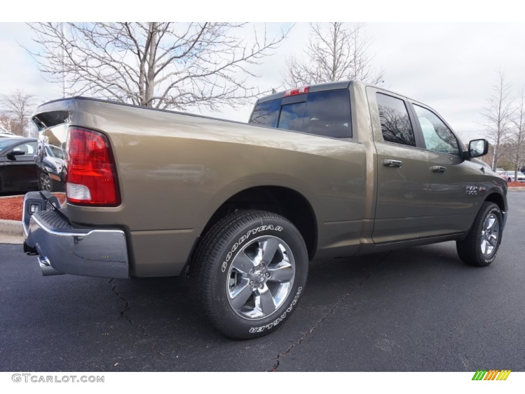 2015 1500 Big Horn Quad Cab - Prairie Pearl / Canyon Brown/Light Frost photo #3