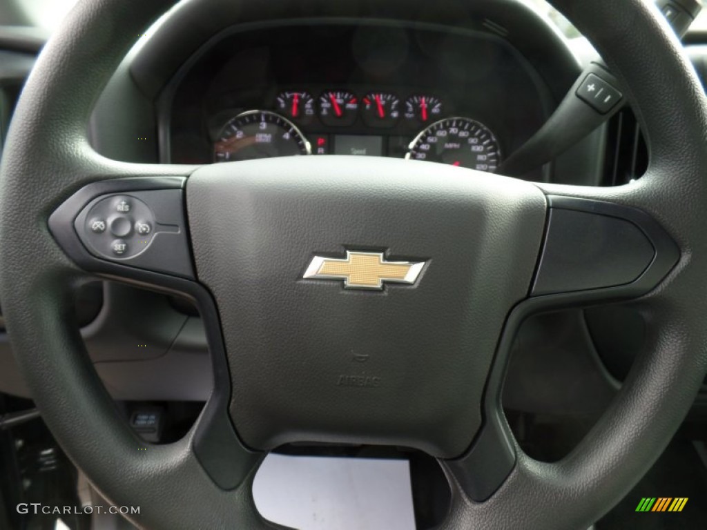 2015 Silverado 2500HD WT Regular Cab 4x4 - Black / Jet Black/Dark Ash photo #20