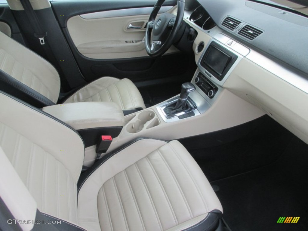 Cornsilk Beige Two-Tone Interior 2009 Volkswagen CC VR6 Sport Photo #100299387