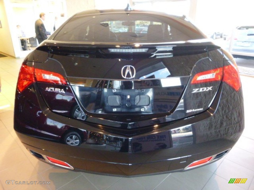 2010 ZDX AWD Technology - Crystal Black Pearl / Ebony photo #3