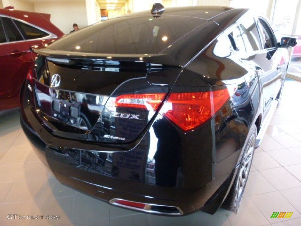 2010 ZDX AWD Technology - Crystal Black Pearl / Ebony photo #4