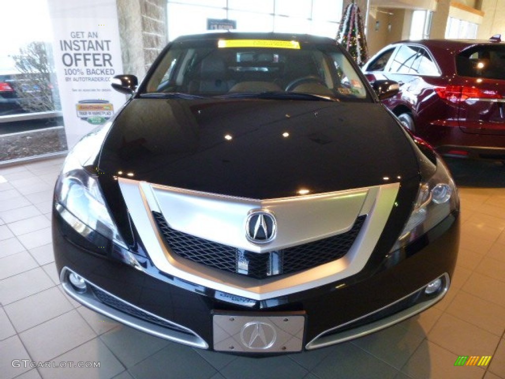 2010 ZDX AWD Technology - Crystal Black Pearl / Ebony photo #6