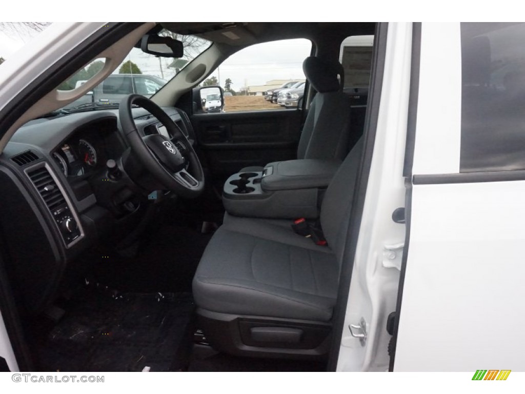 2015 1500 Tradesman Quad Cab - Bright White / Black/Diesel Gray photo #6