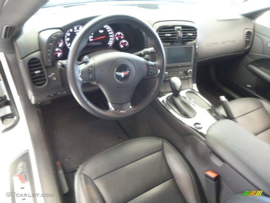 Ebony Interior 2013 Chevrolet Corvette Coupe Photo #100303791