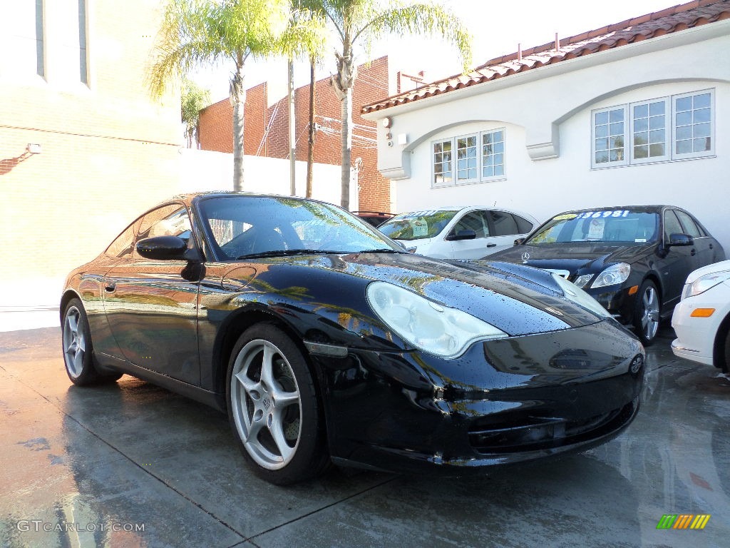 2002 911 Carrera Coupe - Black / Black photo #1