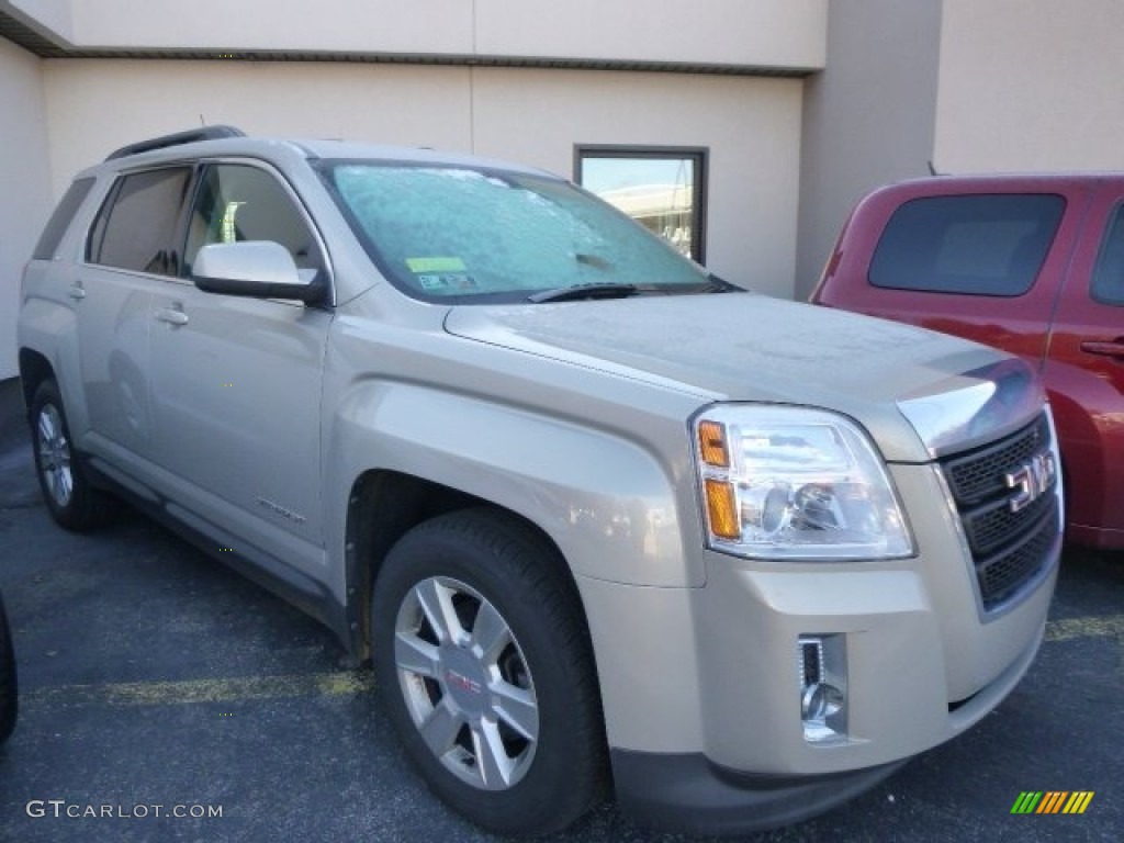 Gold Mist Metallic 2010 GMC Terrain SLE AWD Exterior Photo #100306029