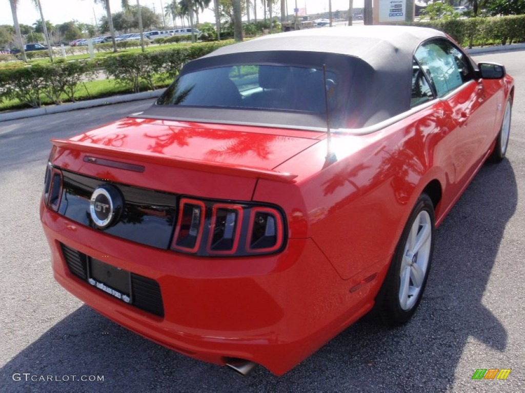 2014 Mustang GT Convertible - Race Red / Charcoal Black photo #6