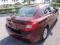 Crimson Pearl - Civic LX Sedan Photo No. 6