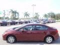 Crimson Pearl - Civic LX Sedan Photo No. 12