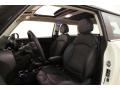 2013 Mini Cooper Punch Carbon Black Leather Interior Front Seat Photo