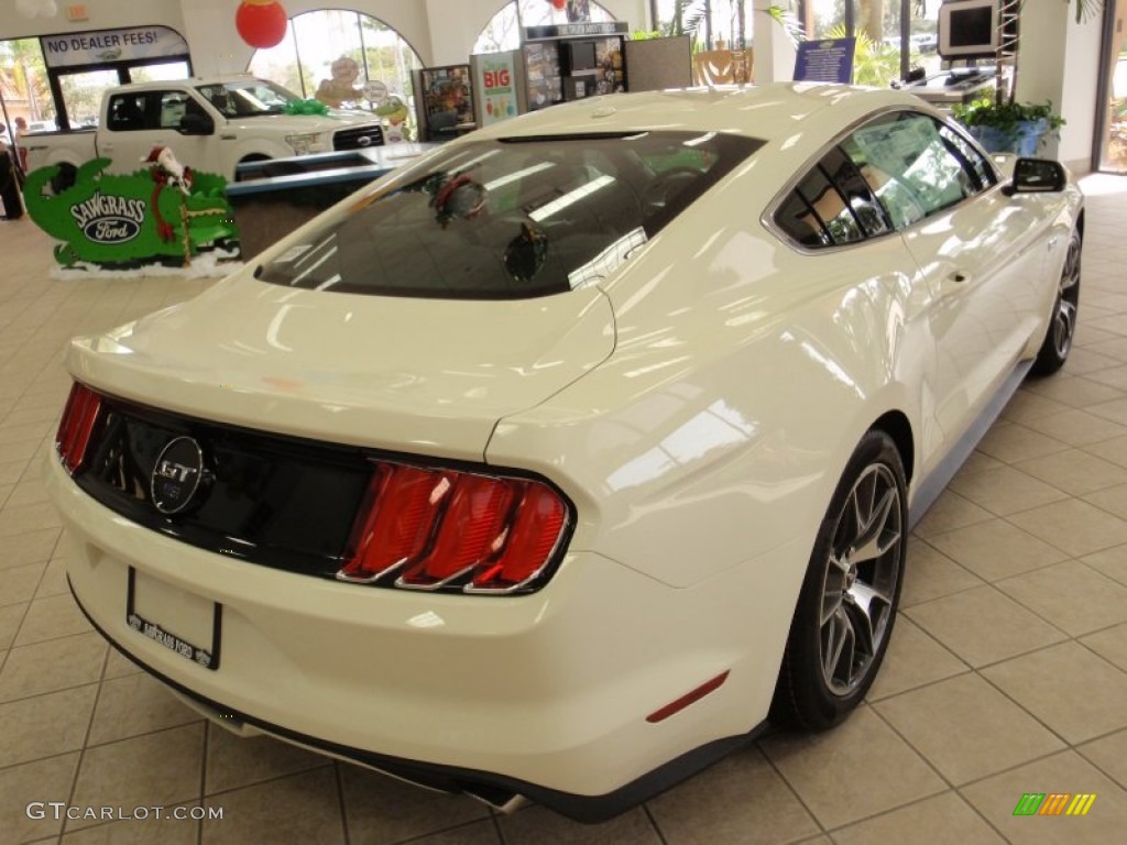 2015 Mustang 50th Anniversary GT Coupe - 50th Anniversary Wimbledon White / 50th Anniversary Cashmere photo #6