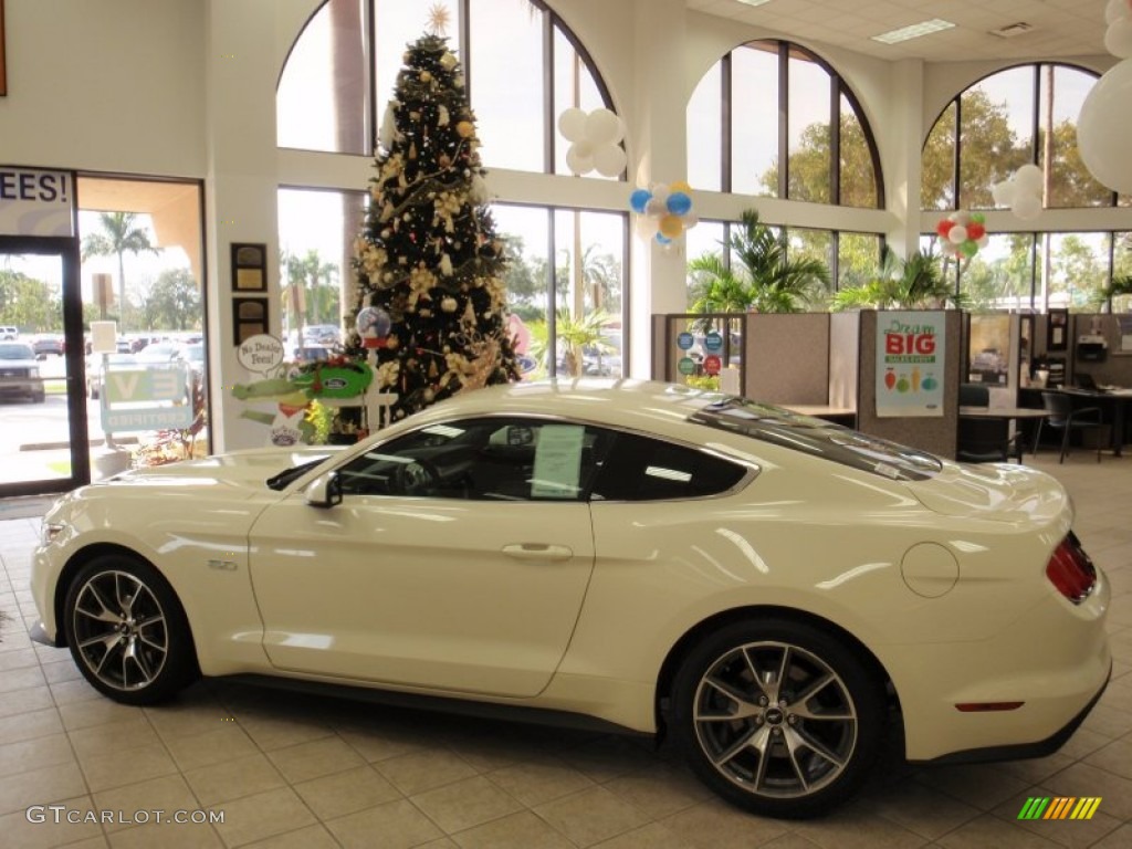 2015 Mustang 50th Anniversary GT Coupe - 50th Anniversary Wimbledon White / 50th Anniversary Cashmere photo #12
