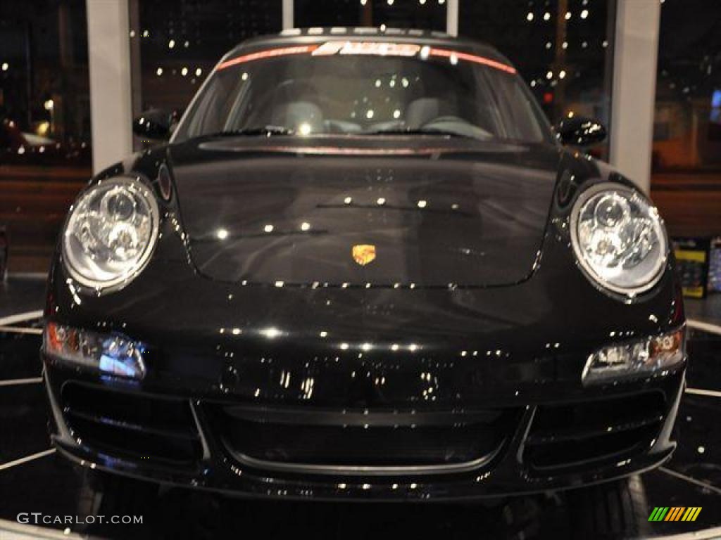 2008 911 Carrera 4S Coupe - Basalt Black Metallic / Black photo #2