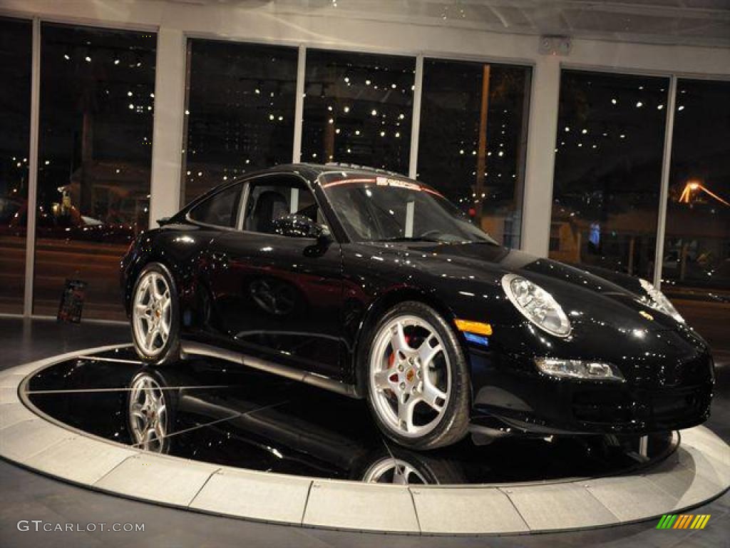 2008 911 Carrera 4S Coupe - Basalt Black Metallic / Black photo #3