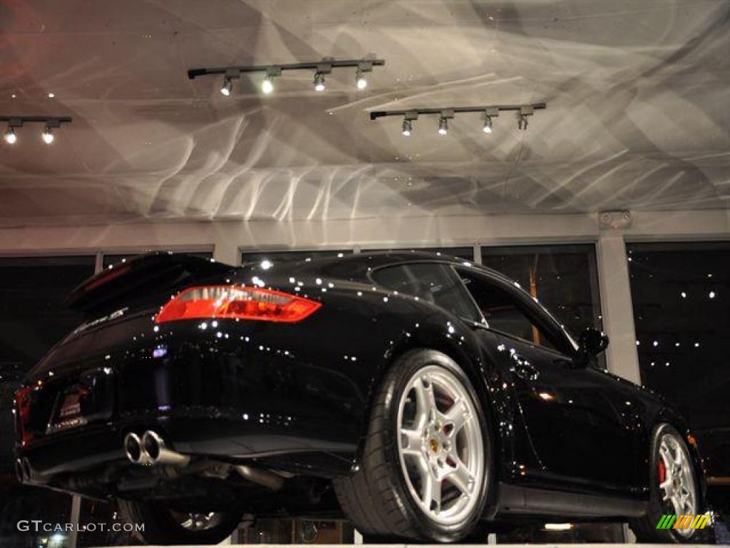 2008 911 Carrera 4S Coupe - Basalt Black Metallic / Black photo #4