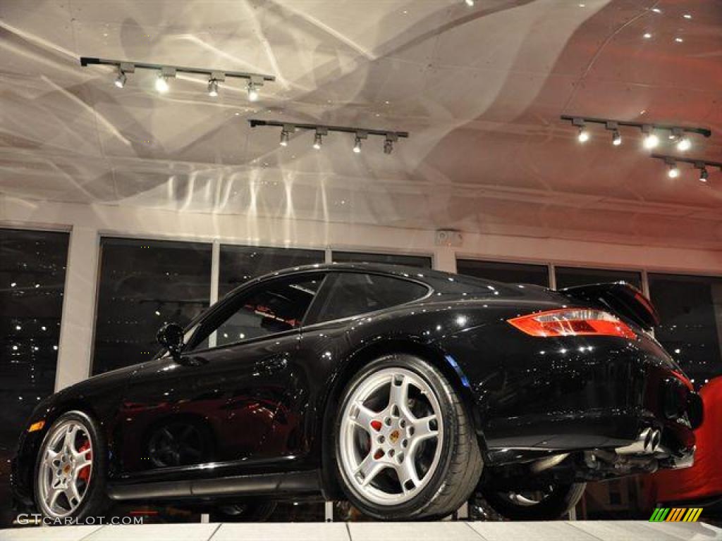 2008 911 Carrera 4S Coupe - Basalt Black Metallic / Black photo #6