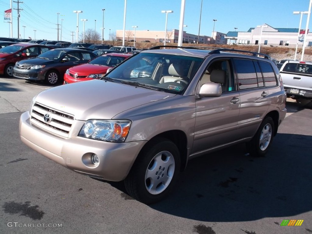 Sonora Gold Pearl 2007 Toyota Highlander V6 4WD Exterior Photo #100315590