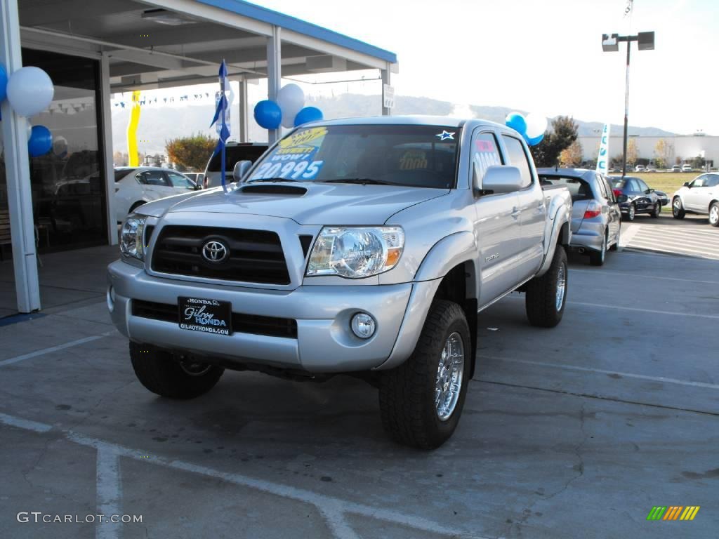 2007 Tacoma V6 PreRunner TRD Sport Double Cab - Silver Streak Mica / Graphite Gray photo #1