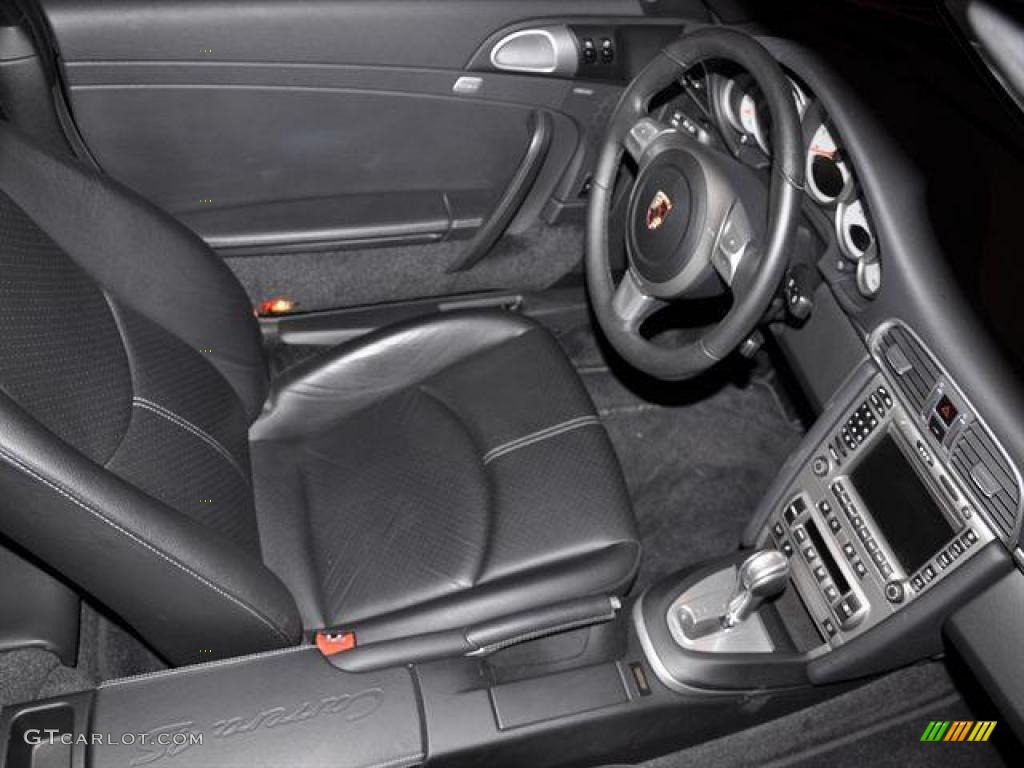 2008 911 Carrera 4S Coupe - Basalt Black Metallic / Black photo #10