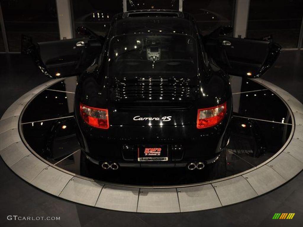 2008 911 Carrera 4S Coupe - Basalt Black Metallic / Black photo #12