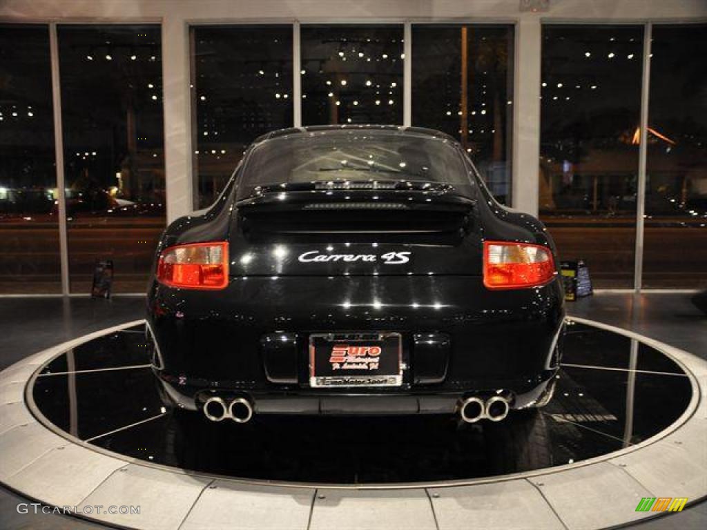 2008 911 Carrera 4S Coupe - Basalt Black Metallic / Black photo #14