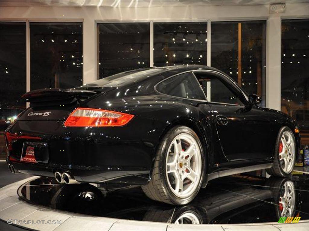2008 911 Carrera 4S Coupe - Basalt Black Metallic / Black photo #17