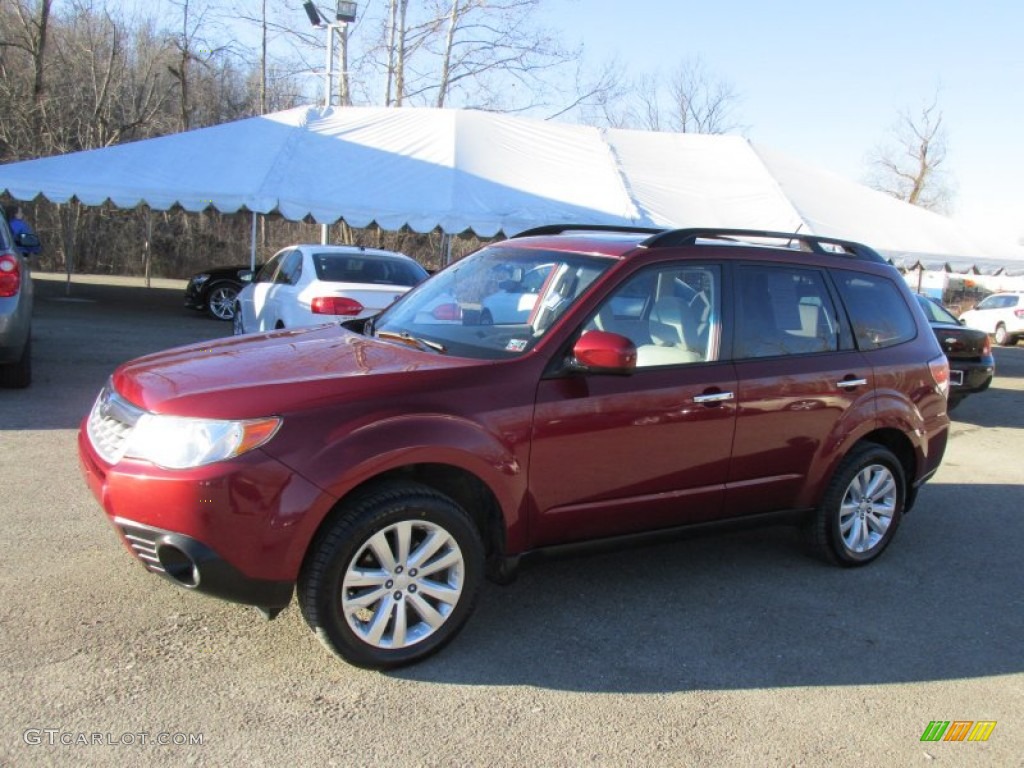 2011 Forester 2.5 X Limited - Paprika Red Metallic / Platinum photo #1