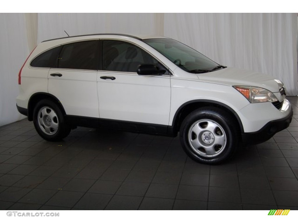 2008 CR-V LX - Taffeta White / Gray photo #6