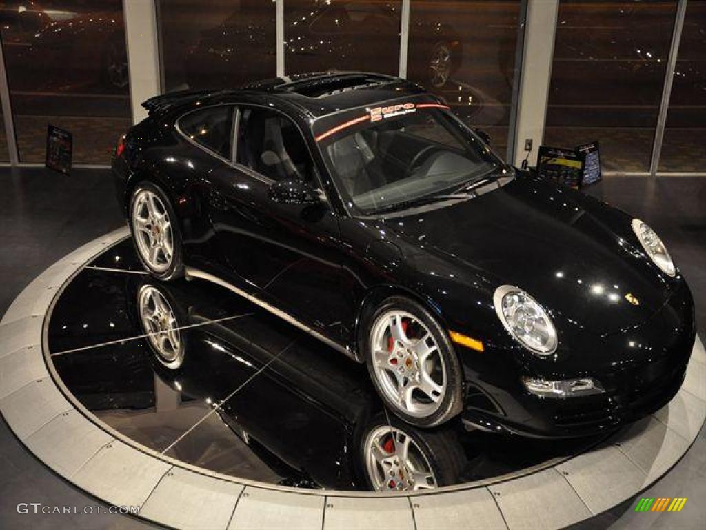 2008 911 Carrera 4S Coupe - Basalt Black Metallic / Black photo #20