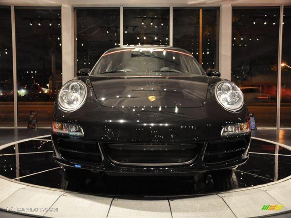 2008 911 Carrera 4S Coupe - Basalt Black Metallic / Black photo #23