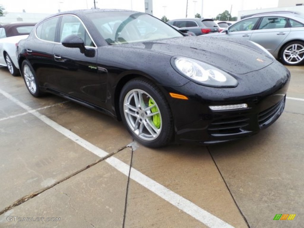 Jet Black Metallic 2015 Porsche Panamera S E-Hybrid Exterior Photo #100317834