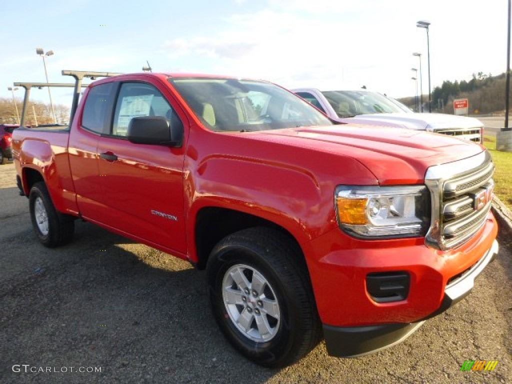 Cardinal Red 2015 GMC Canyon Extended Cab 4x4 Exterior Photo #100318827