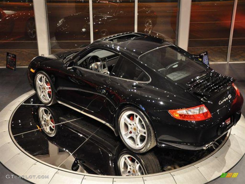 2008 911 Carrera 4S Coupe - Basalt Black Metallic / Black photo #32