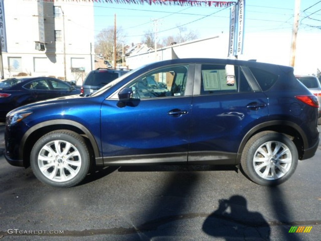 2014 CX-5 Grand Touring AWD - Stormy Blue Mica / Sand photo #2