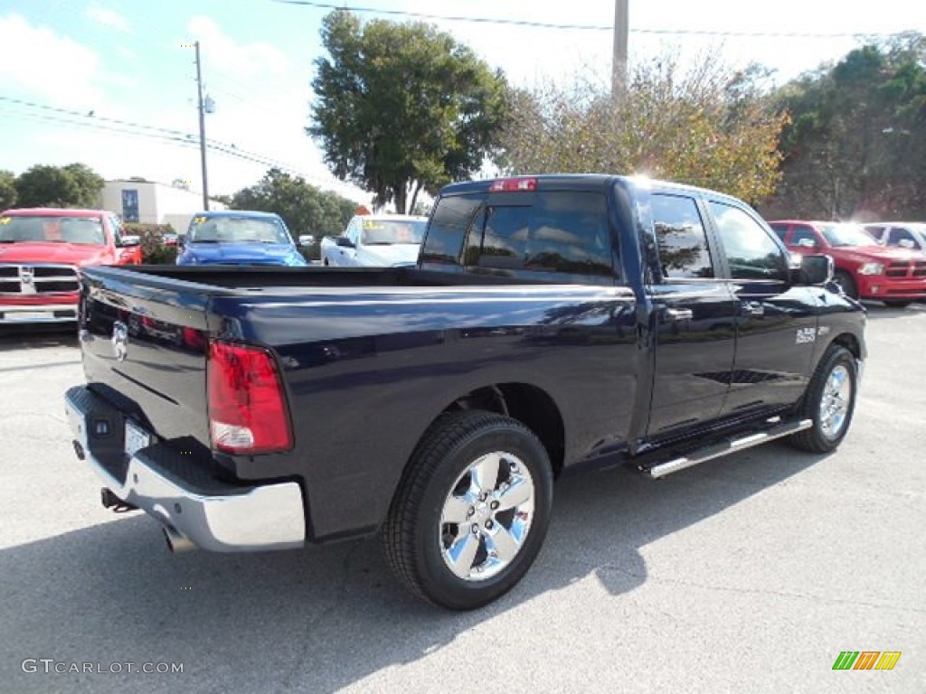 2013 1500 Big Horn Quad Cab - True Blue Pearl / Black/Diesel Gray photo #8