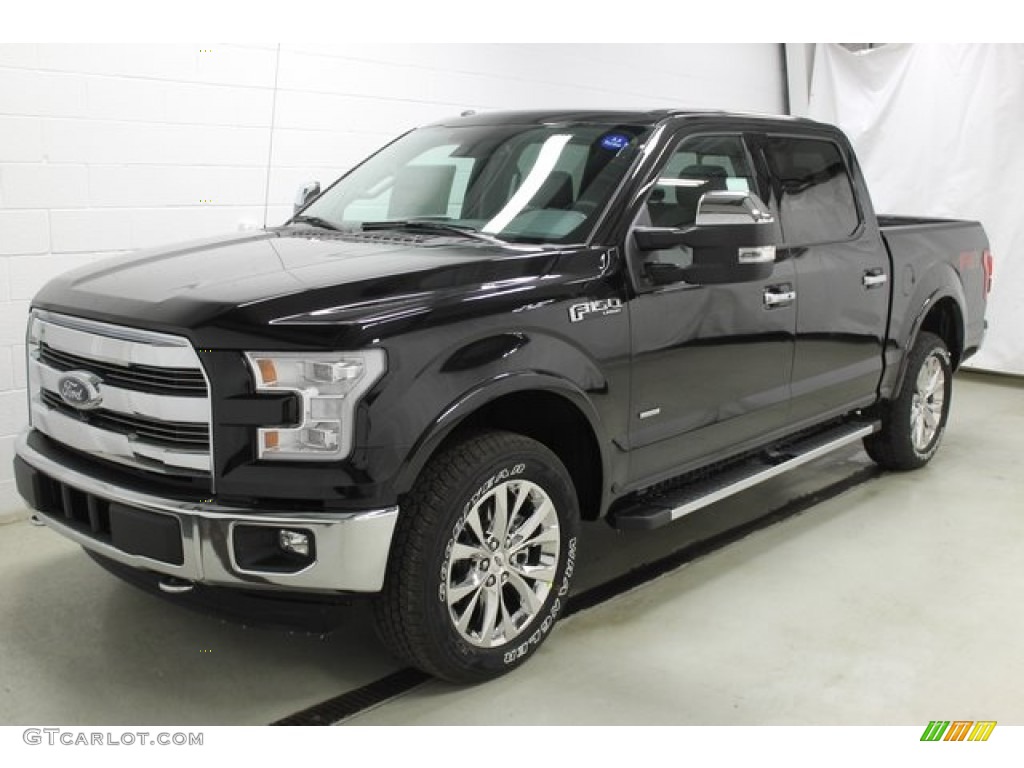 Tuxedo Black Metallic 2015 Ford F150 Lariat SuperCrew 4x4 Exterior Photo #100325700