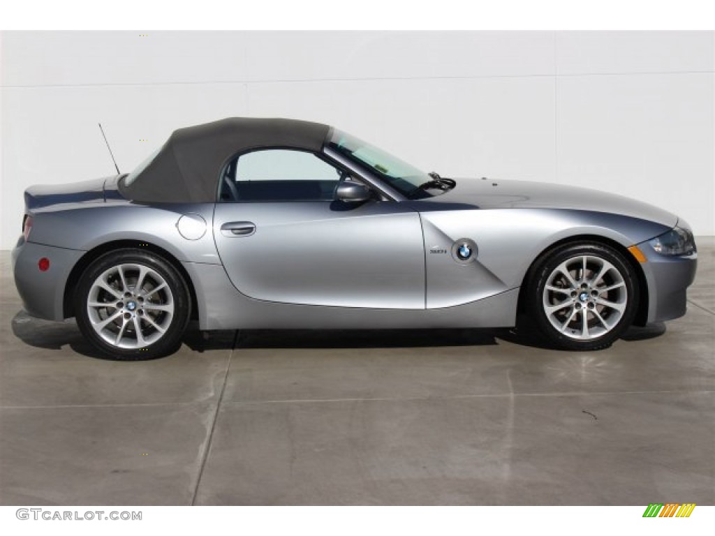 Silver Grey Metallic 2006 BMW Z4 3.0i Roadster Exterior Photo #100326321