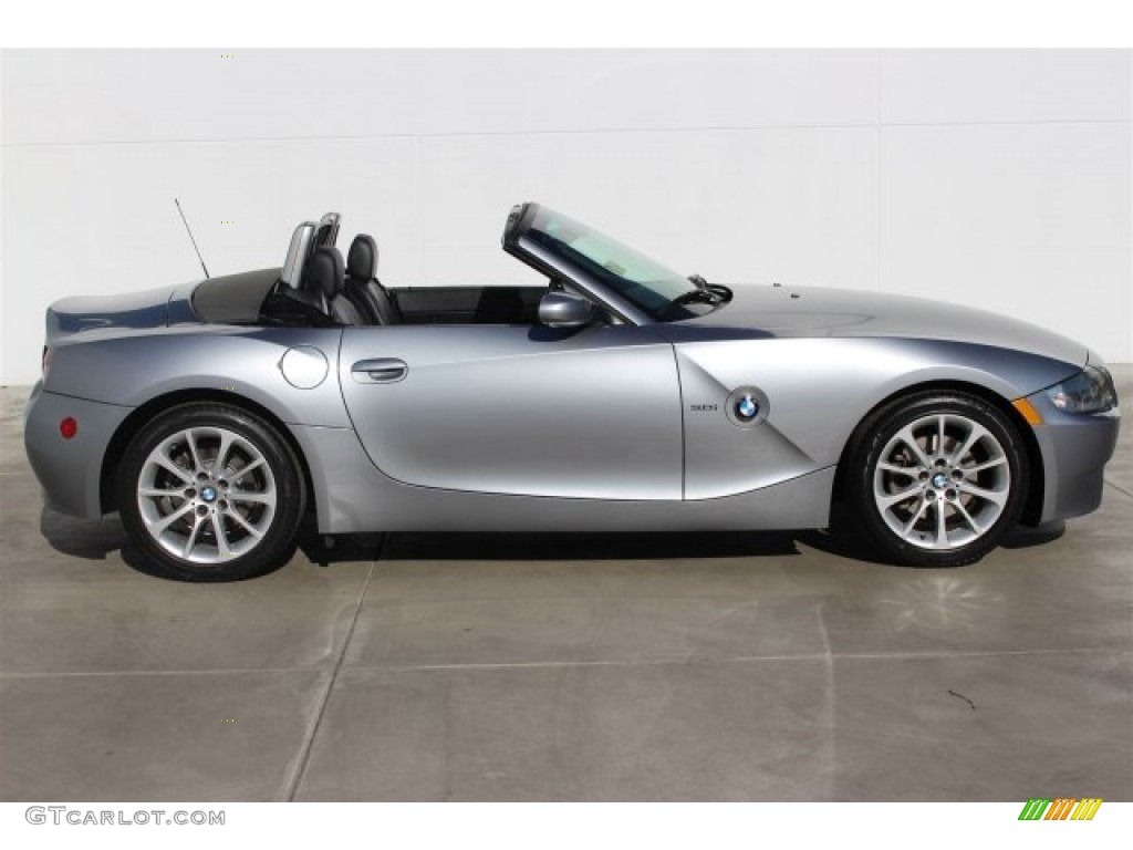 Silver Grey Metallic 2006 BMW Z4 3.0i Roadster Exterior Photo #100326324